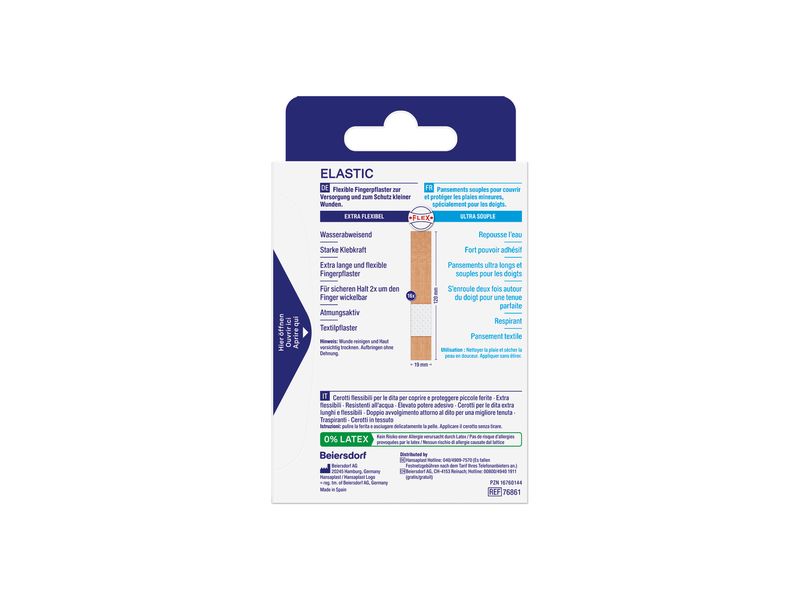 Hansaplast Finger Pflaster Elastic 16 Stück Finger Pflaster für elastischen Schutz