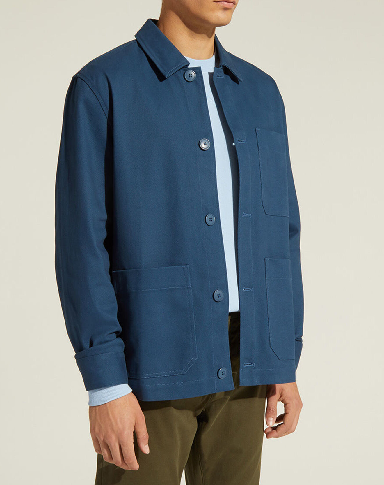Galeries Lafayette Veste droite Latelier bleue