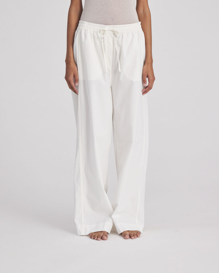 Gai&Lisva Thilde Pant Poplin GOTS 243975 Whisper white