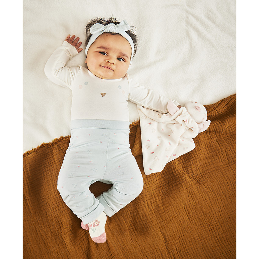 Ensemble 3 pièces en jersey pour bébé fille