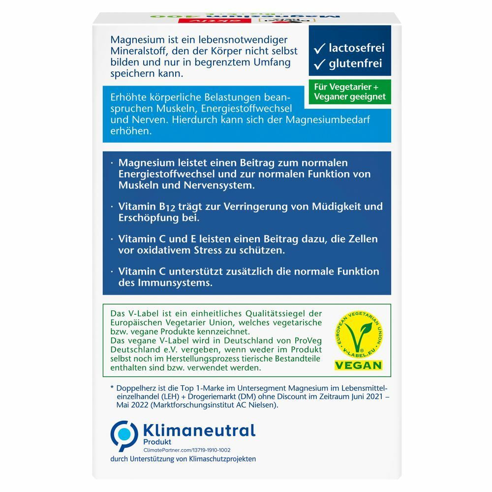 Doppelherz® aktiv Magnesium 400 +B12+C+E