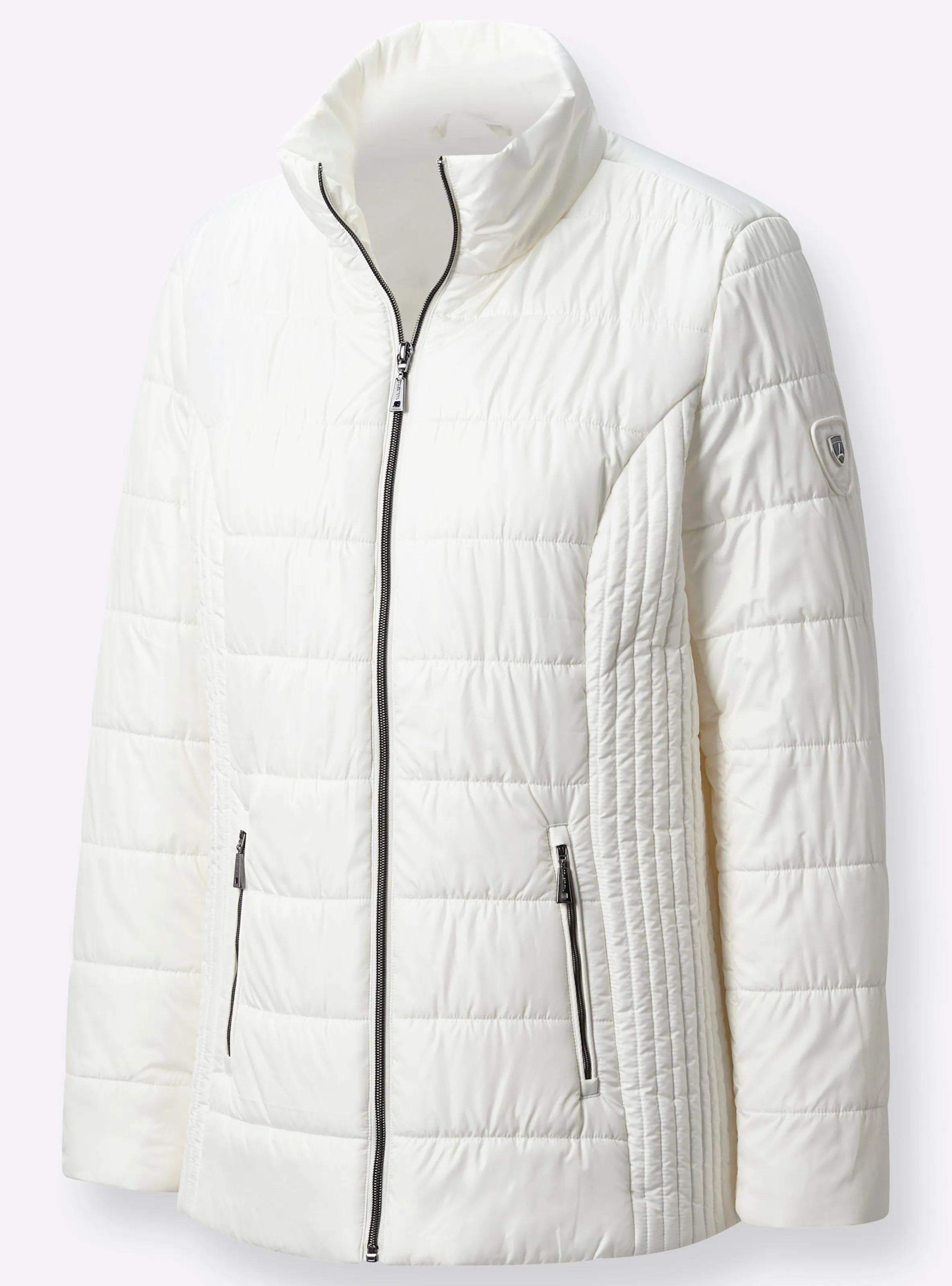 Steppjacke in ecru