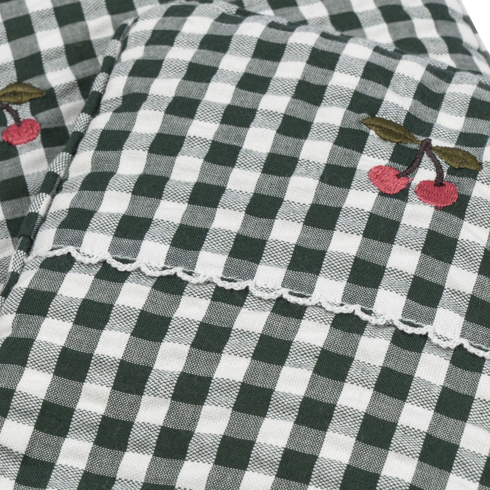 Puppenbettbezug Green Check