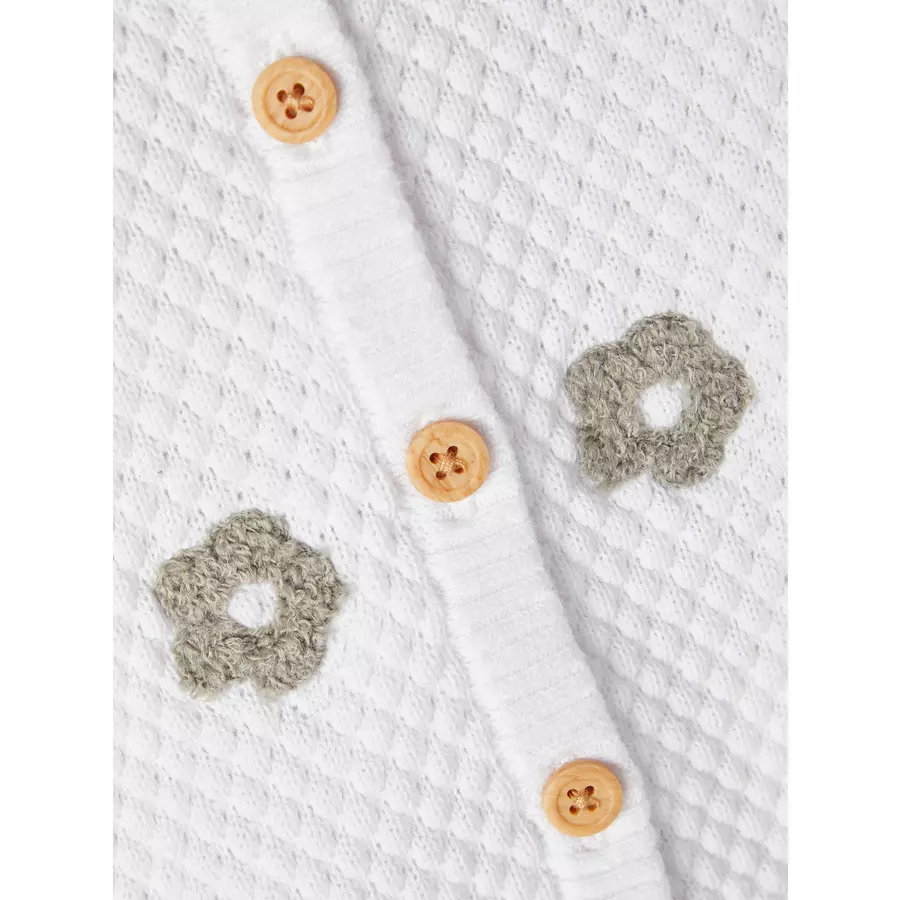 name it Strickjacke Nbffeninna Bright White