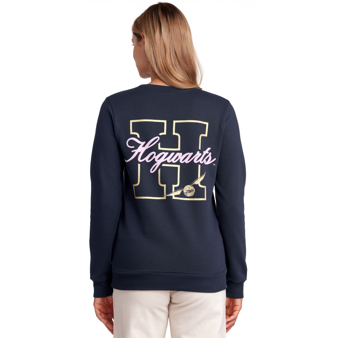 Gina Harry Potter Sweatshirt mit Rücken-Print dunkelblau