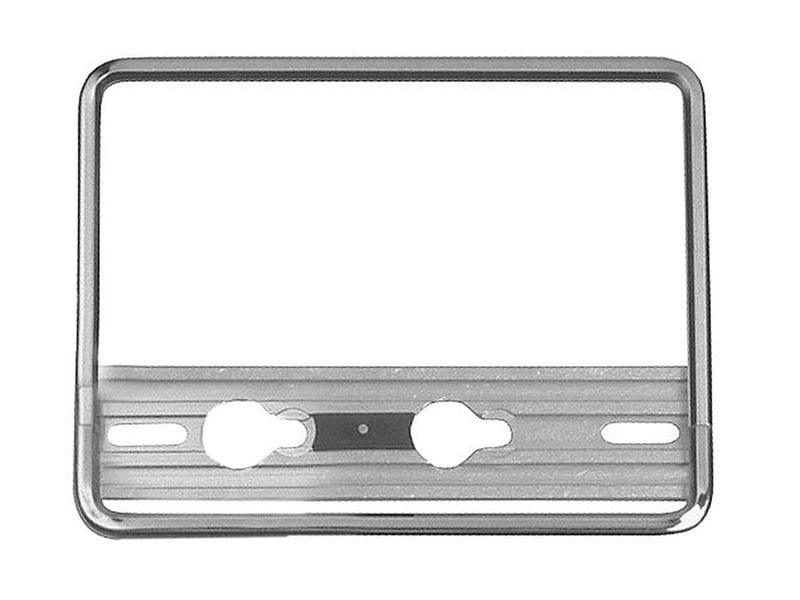 Quick-fix Motorrad Nummernrahmen Chrom 18×14 cm Als Fix- und Wechselhalter, aus Aluminium