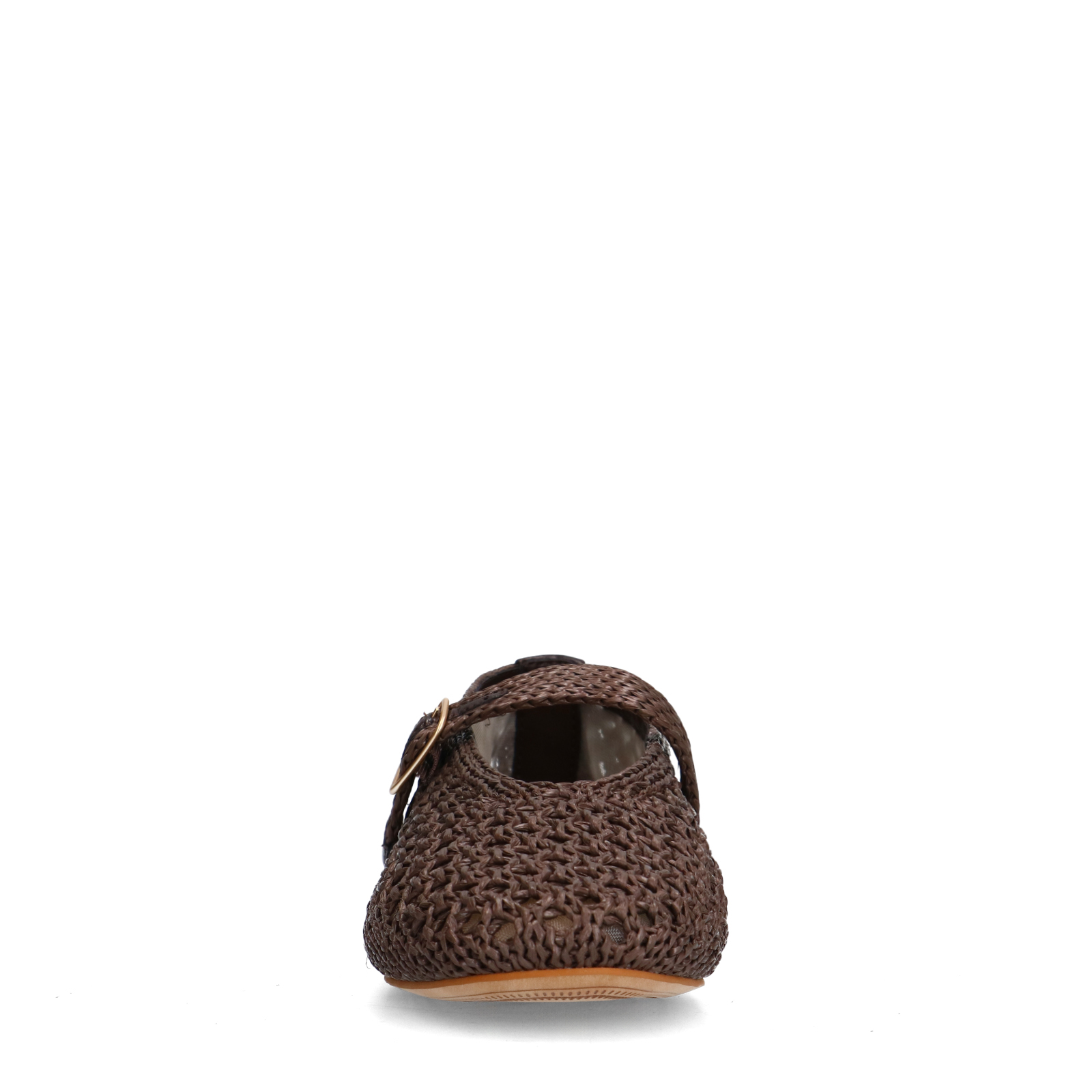 Bruine raffia ballerina's