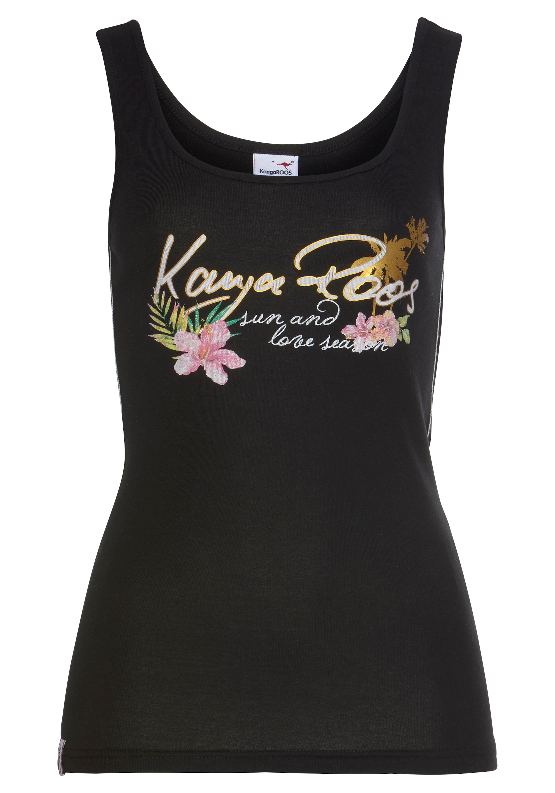 KangaROOS Tanktop , mit femininem Frontdruck