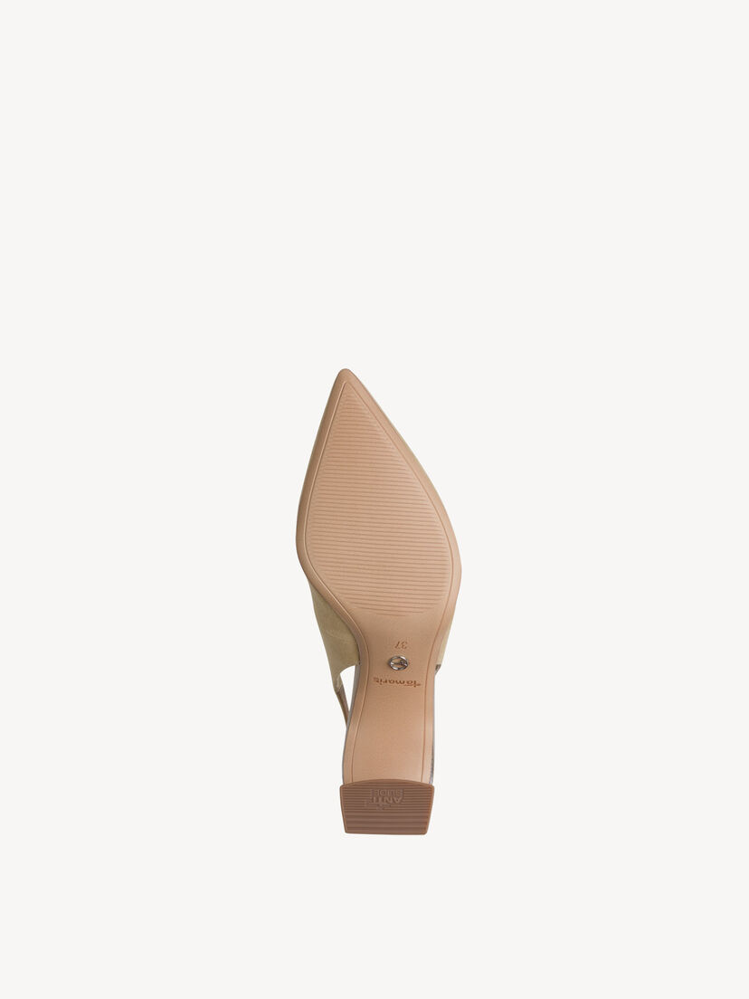 Leren Slingpumps - beige