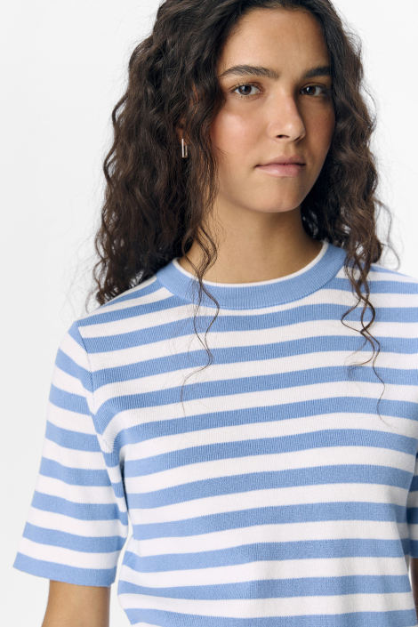 Object blauwe dames t-shirt