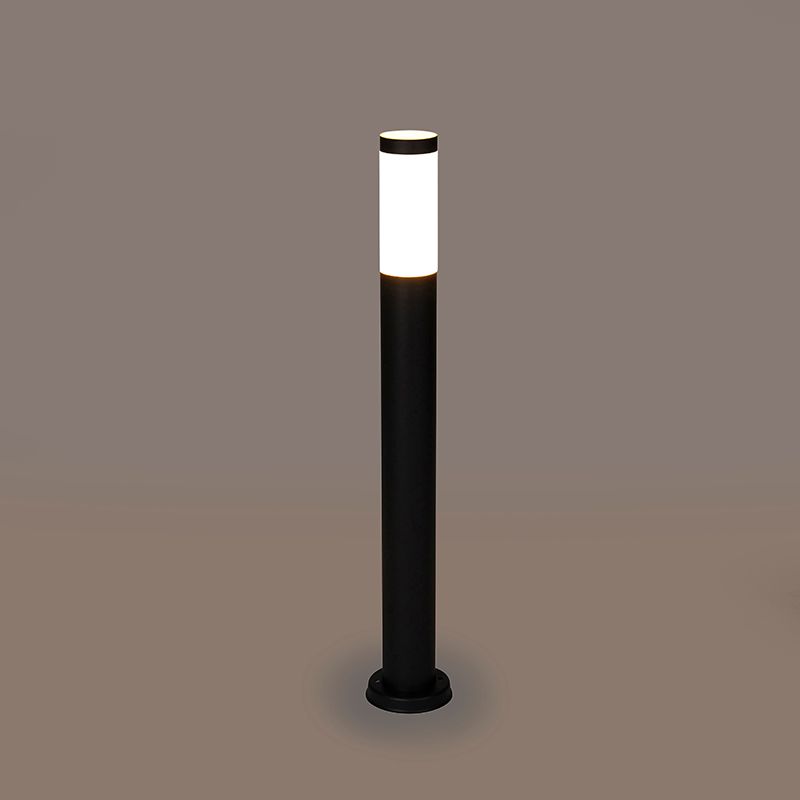 Buitenlamp paal antraciet met opaal 80 cm IP44 - Rox