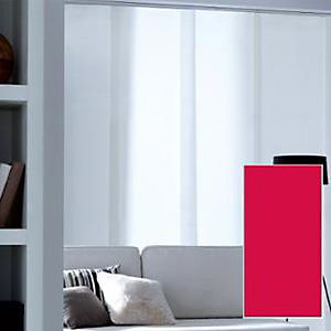 Panneau japonais tamisant Madeco Luxe rouge l.45 x H.260 cm