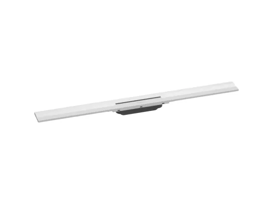 Caniveau de douche découpable 90 cm HANSGROHE RainDrain Flex montage mural blanc mat