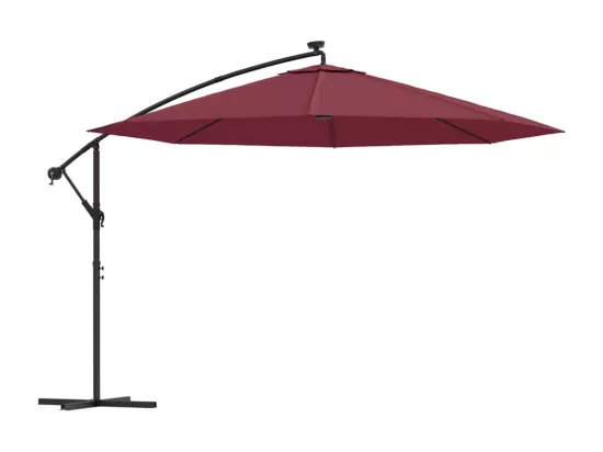 Parasol déporté avec lumières bordeaux 02_0008458