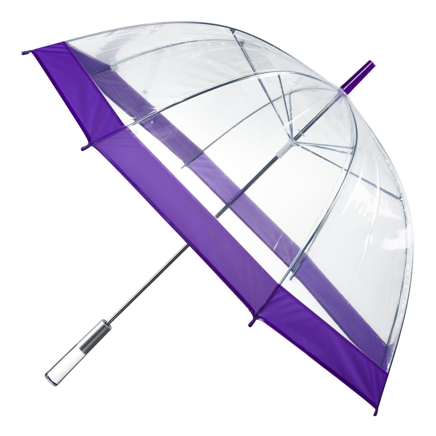 PARAPLUIE LONG DOME TRANSPARENT 80CM