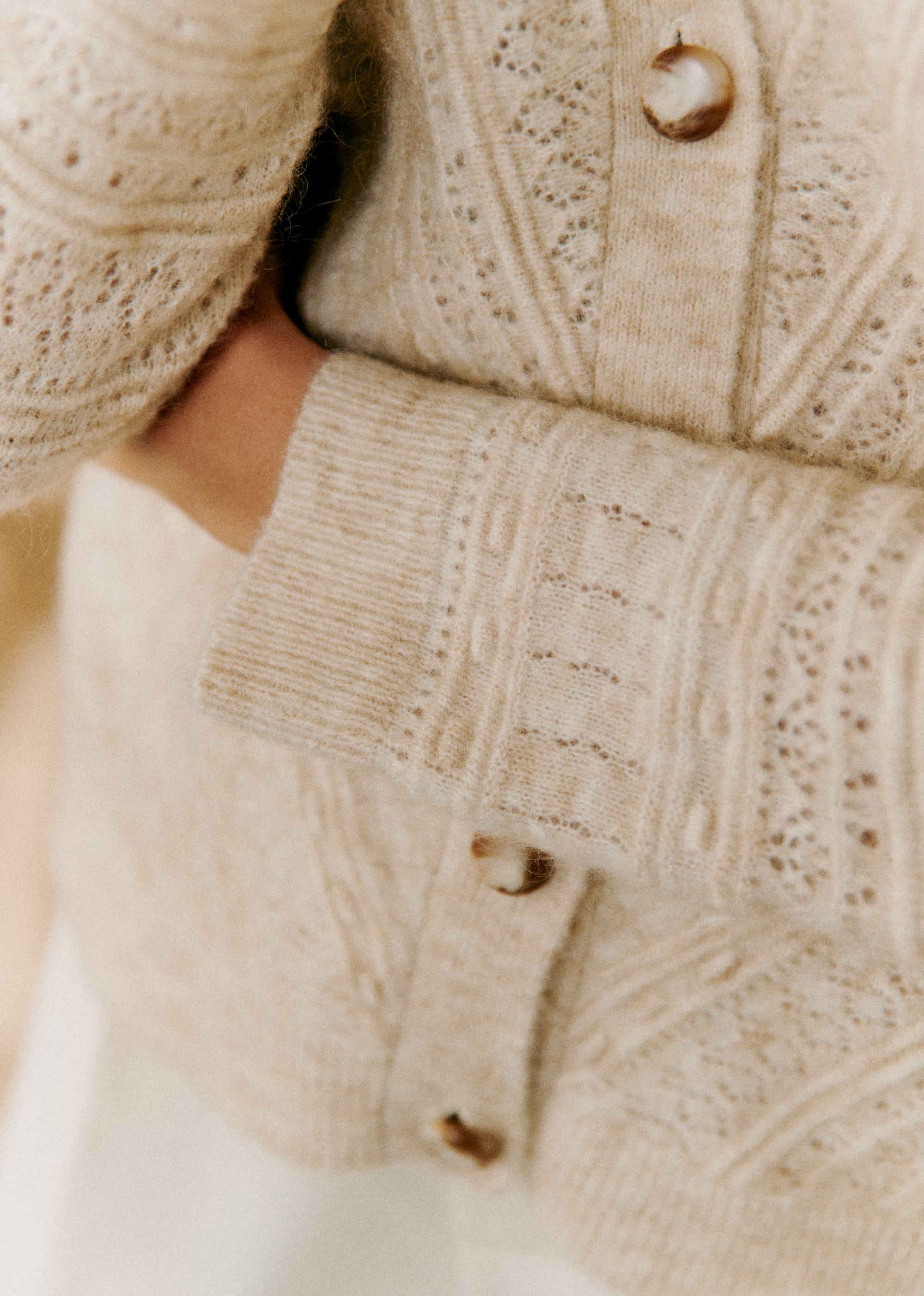 Gilet Eya - Beige Chiné - E-SHOP/MAILLE 5905409