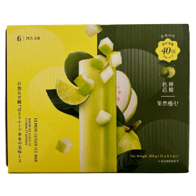 A-Chino Ijslolly met Citroen en Guava Smaak 6x75g