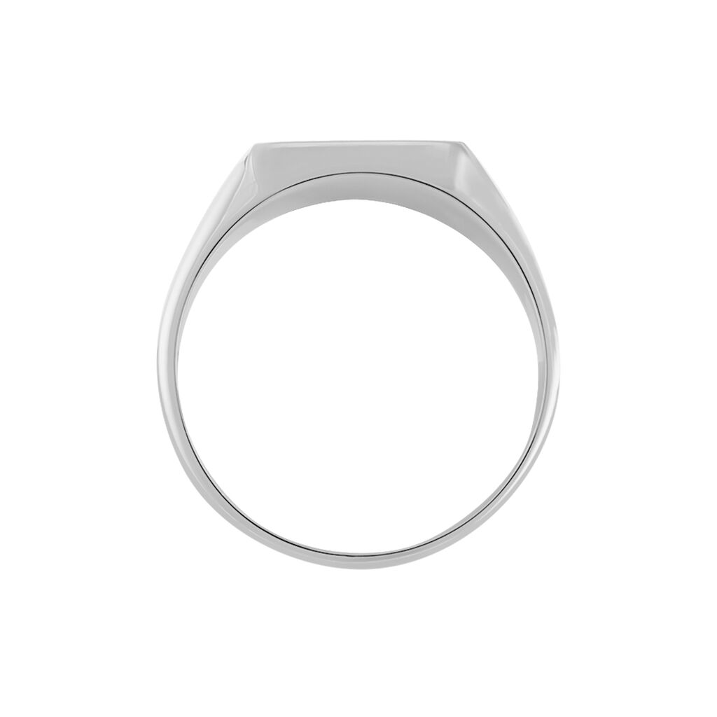 Chevalière Nataniel Argent Blanc Oxyde De Zirconium
