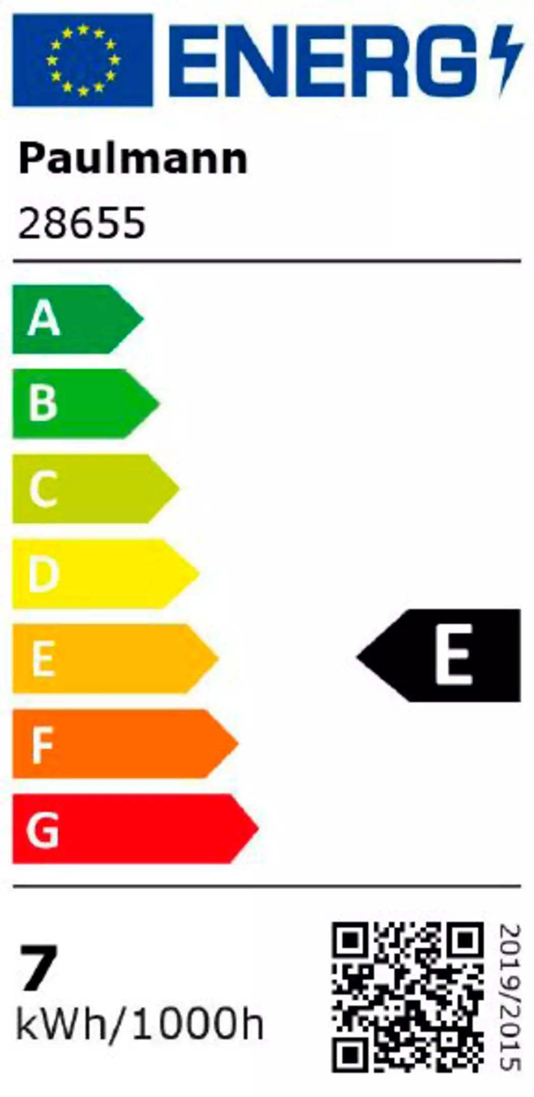 LED-Birnenform E27/6,5Watt/Energie E