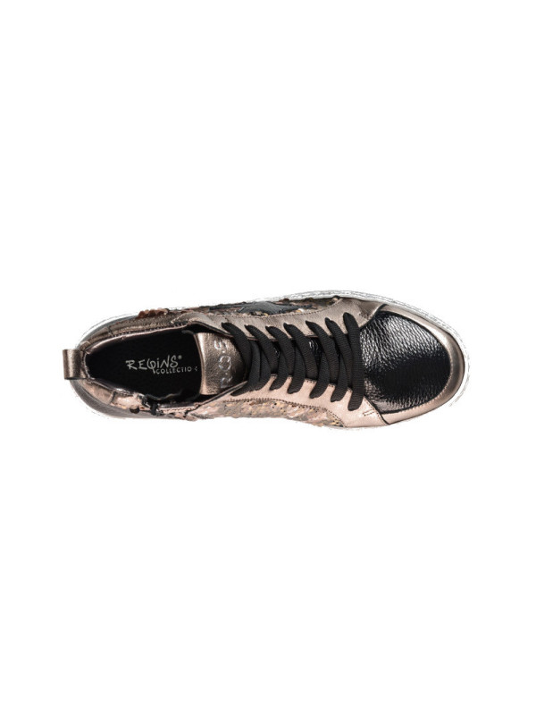 Sneakers Brittany Mix Sequins Bronze - Reqins