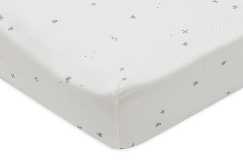 jersey wieg hoeslaken Twinkling - Sea Green
