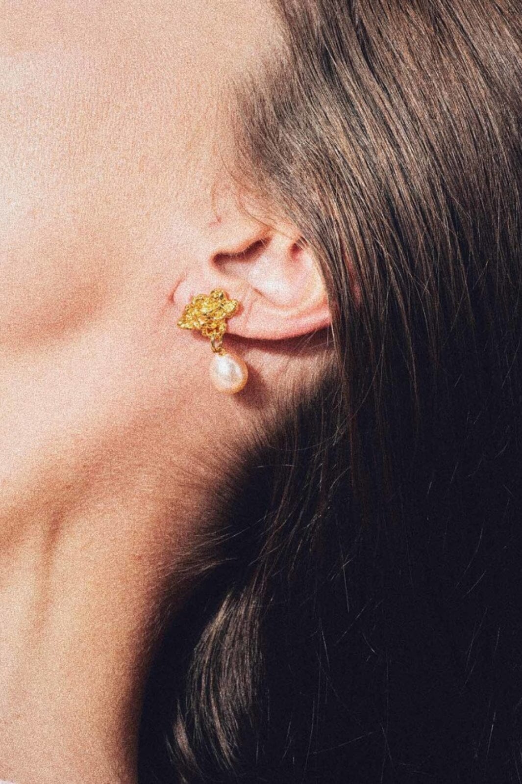 House Of Vincent Hollow Cloud Earrings gilded