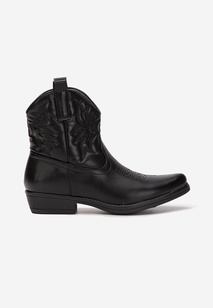 Bottes cowboy femme noires Celvorina