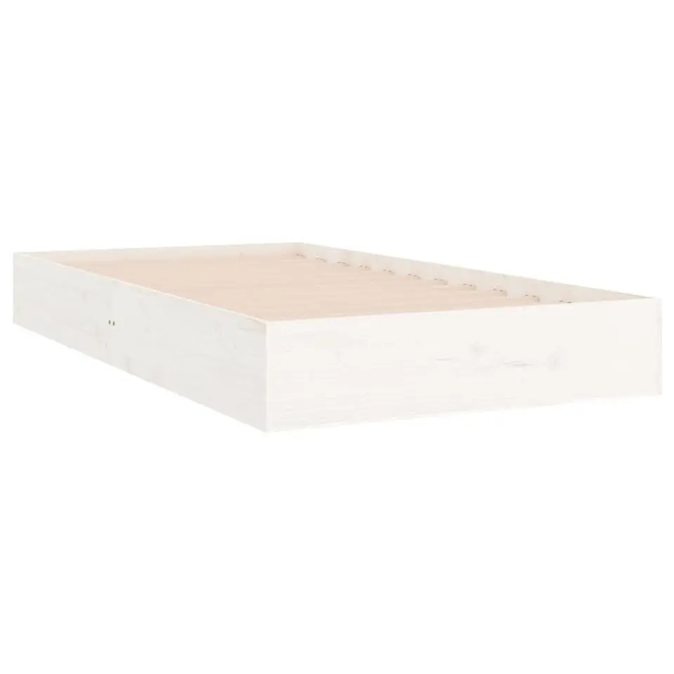vidaXL - Bed frame pallet - Wit - Massief hout - 90x200 cm