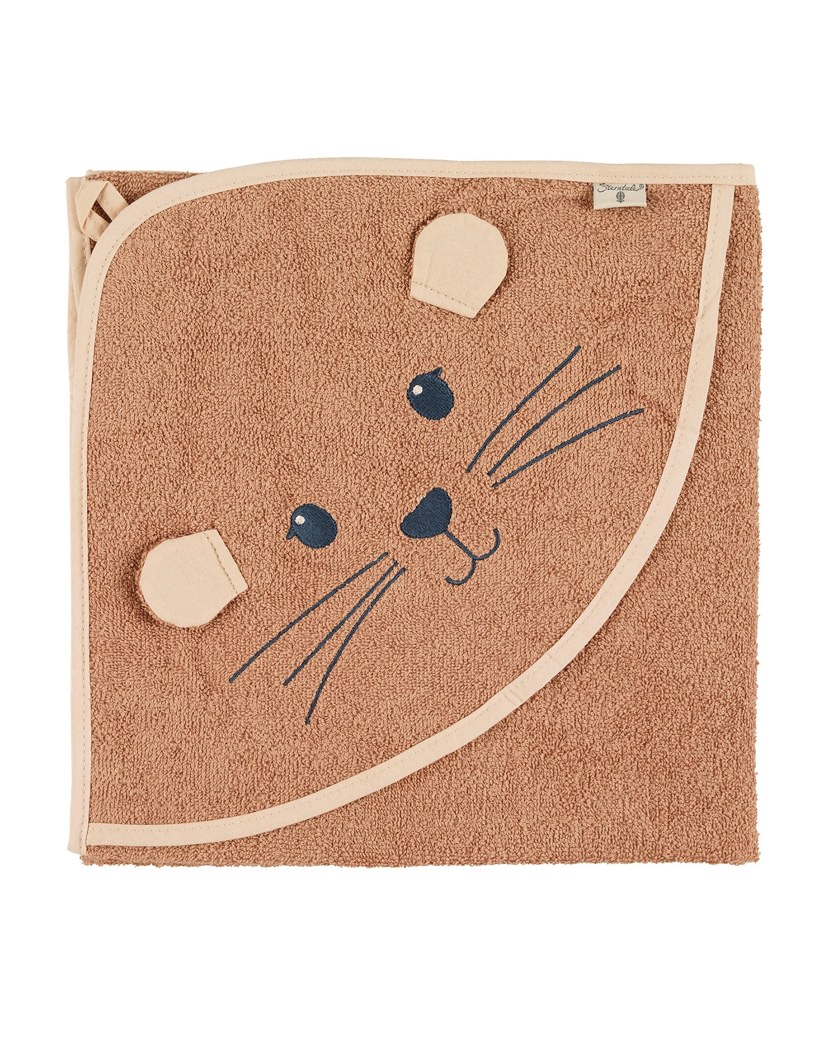 Kapuzenbadetuch OTTI OTTER (80x80) in braun