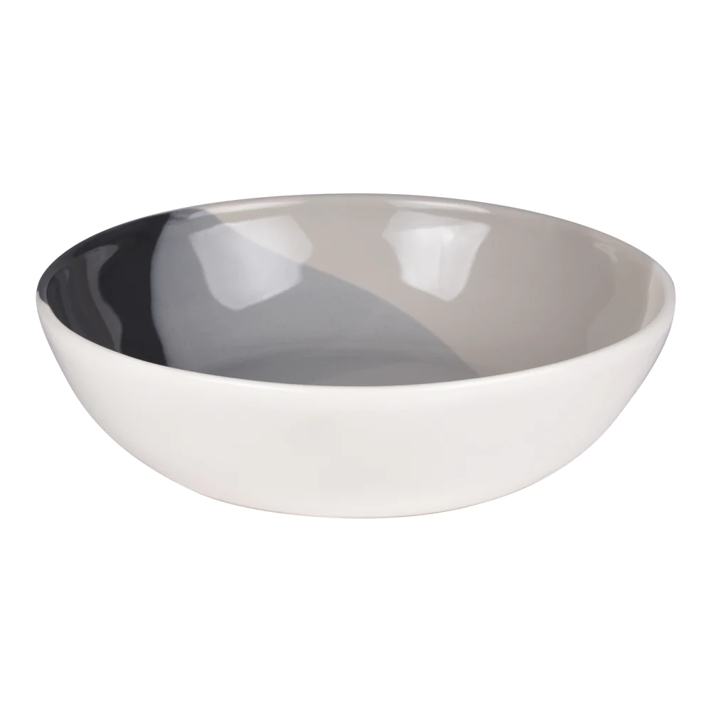 Assiette à pâtes Arty 21 cm noir (lot de 6) Table passion