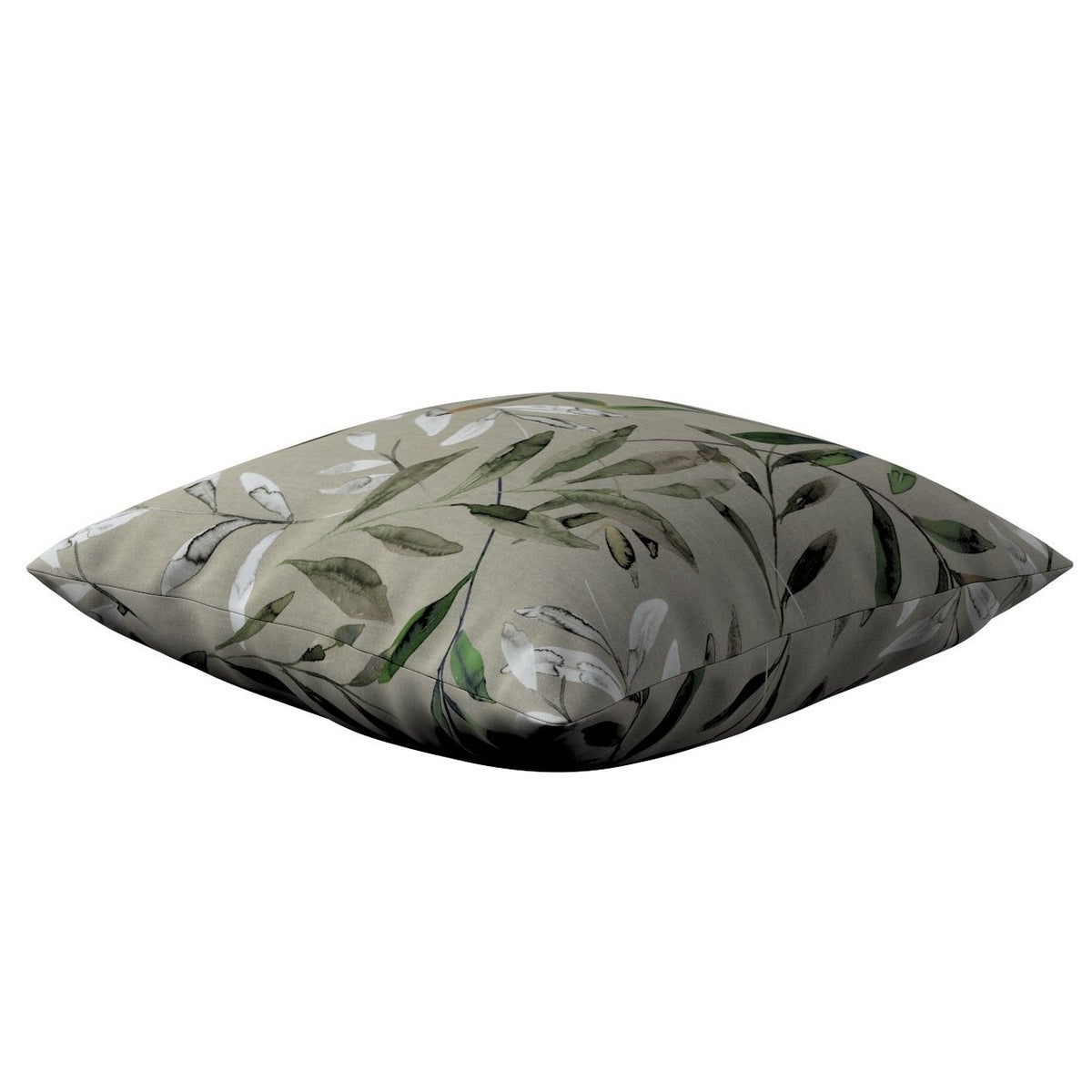 Eden kussenhoes, grijs en groen, 43x43cm