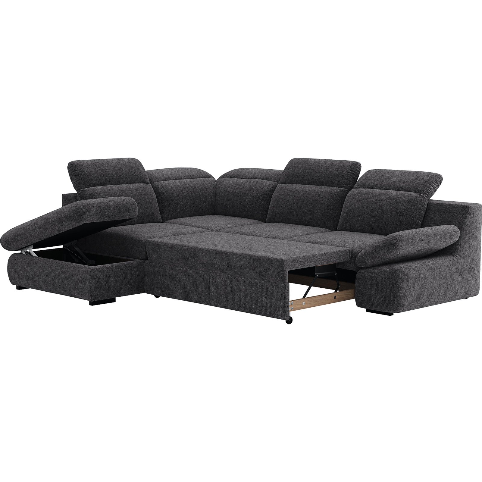 Ecksofa Lorena Stoff, Ottomane links