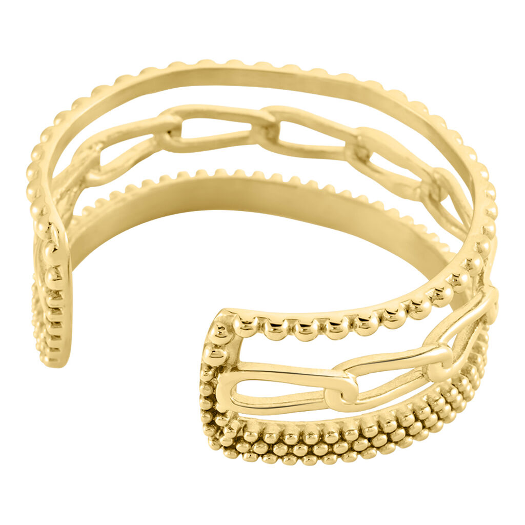 Bracelet Manchette Elain Acier Jaune
