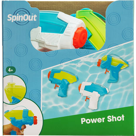 Spinout Power Shot Vandpistol - flere varianter - assorteret
