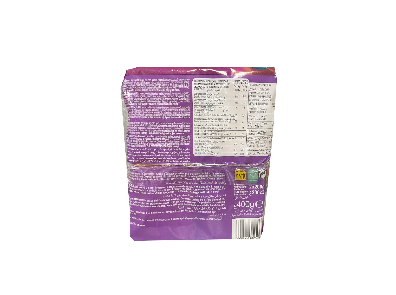 BOLACHAS FAMILY BISCUITS TOSTAKIDS 400 G