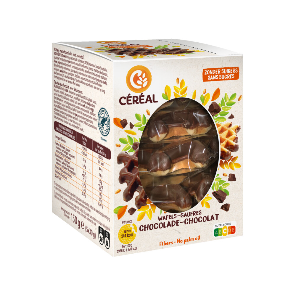 3x Céréal Wafels Chocolade5 stuks