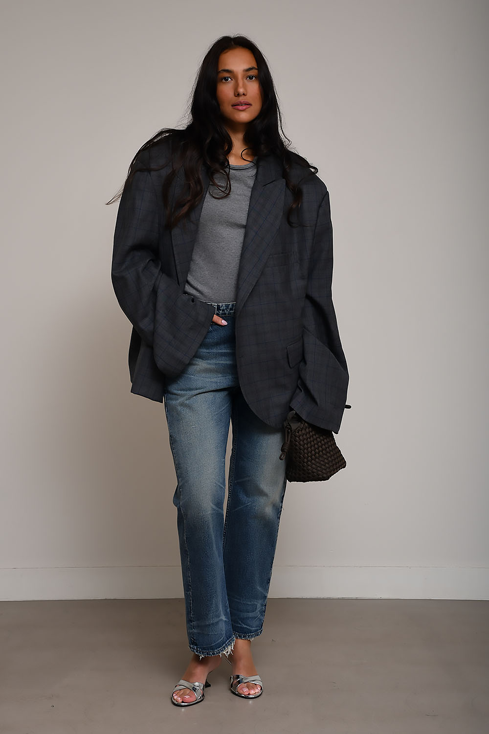 Alba checked wool blazer