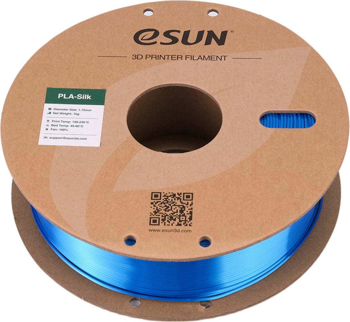 eSUN  PLA-Silk Cyan, 1,75 mm / 1000 g    PLA mit glänzender, seidenmatter Textur