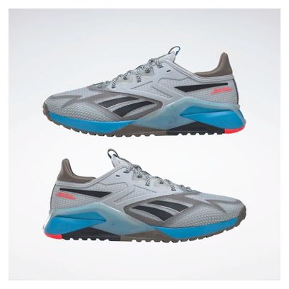 Chaussures de Cross Training Reebok Nano X2 TR Adventure Gris / Bleu / Noir / Kaki