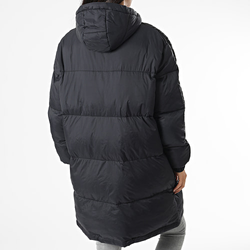 Doudoune Capuche Femme A Bandes Berislav FAW0258 Bleu Marine