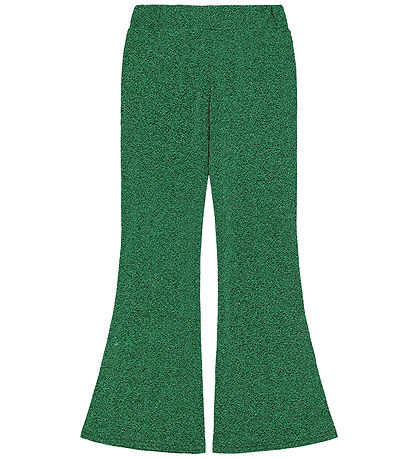 The New Bukser - TnJidalou - FlaRød Pants - Bright Green Glitter