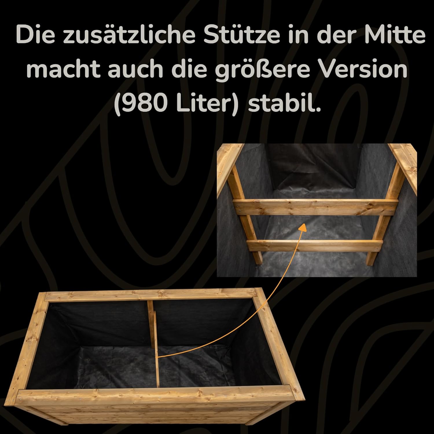 Hochbeet Holz Made in Europe, Hochwertige Hochbeete für Garten Holz, Hochbeete-kit, Hochbeet XXL Groß
