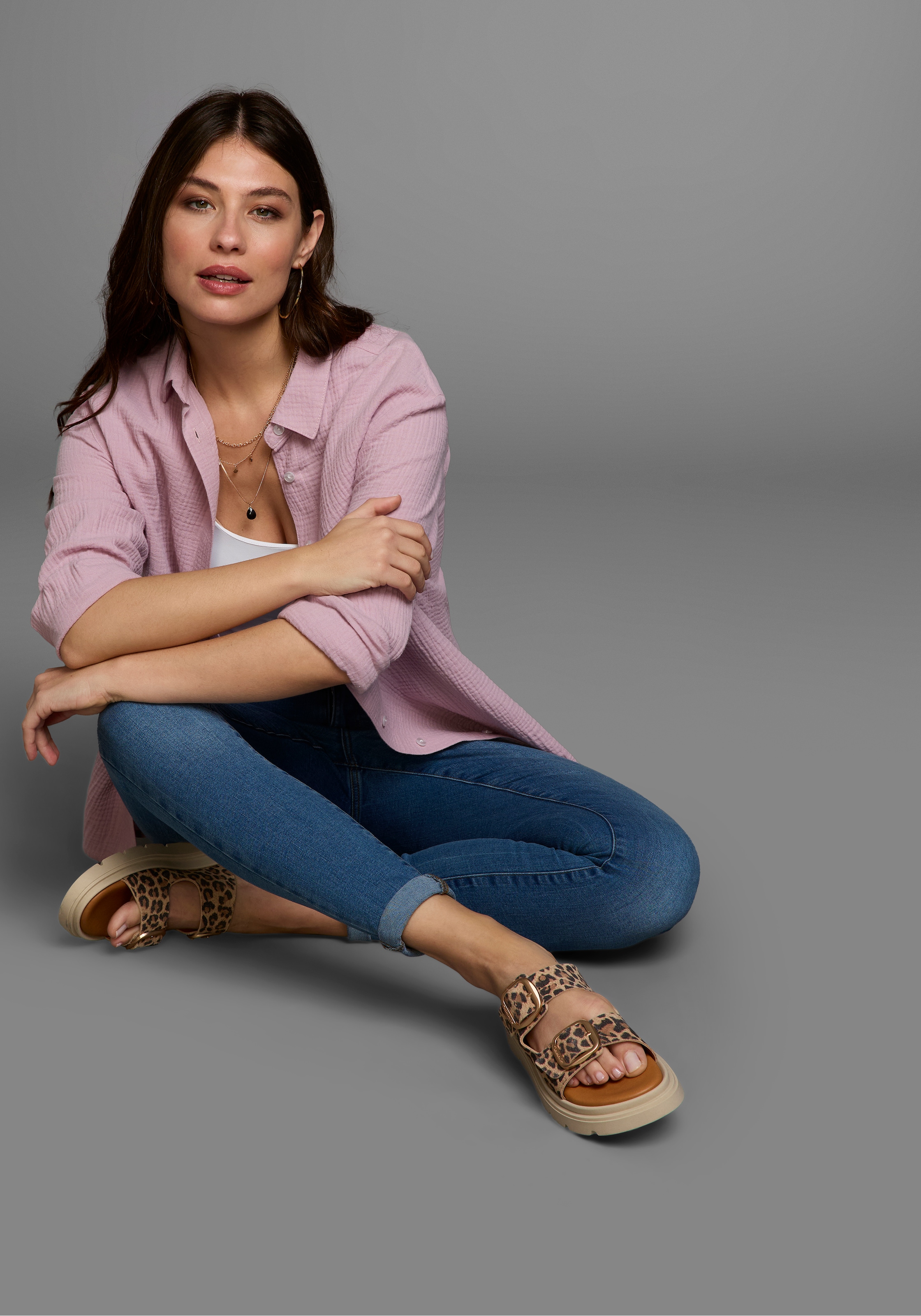 Laura Scott Longbluse , in Musselin-Qualität