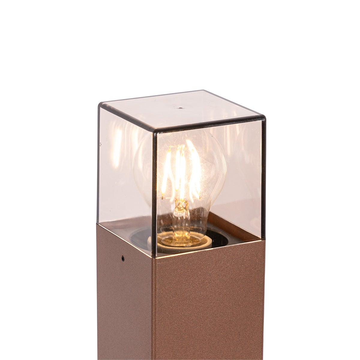 Industriële buitenvloerlamp 70 cm roestbruin IP44 - Denemarken