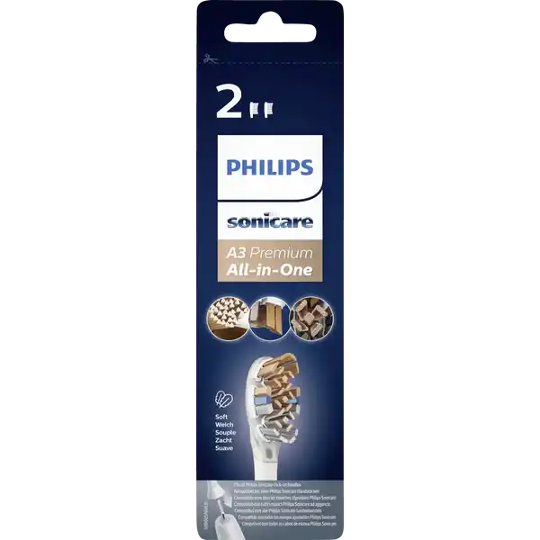A3 Premium All-in-One Aufsteckbürsten weiß HX9092 / 10