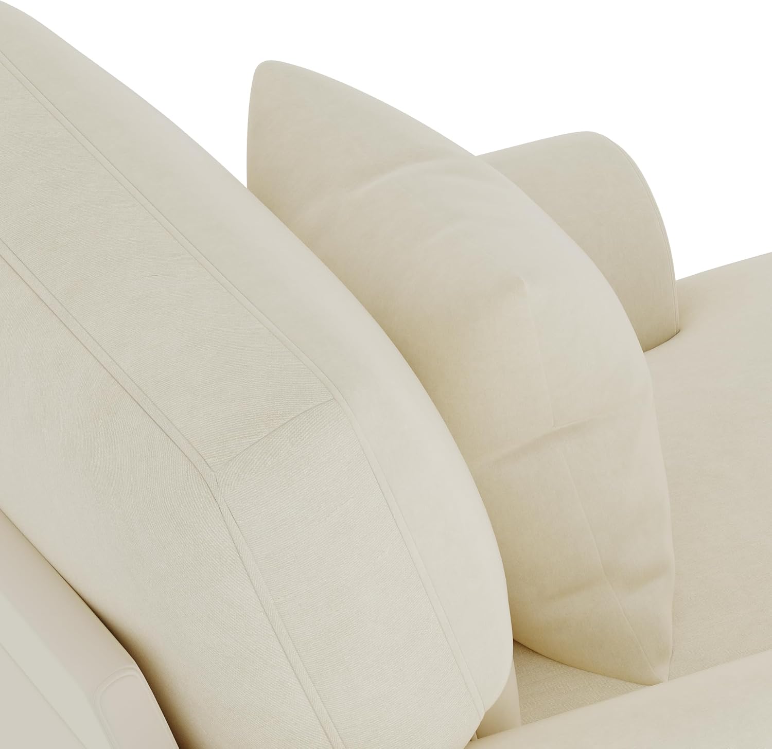 Gepolsterter Relaxsessel, klappbarer Schlafsessel, bequemer Lesesessel, Lounge-Sessel, XXL großer Lesesessel, samtbezogener Lounge-Sessel, Sitzsack für Wohn- und Schlafzimme (Beige)