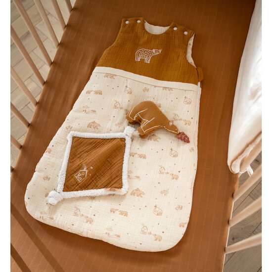 Orsino Gigoteuse Ours   Vanille / Camel        0-6 mois   de               Sauthon Baby Déco