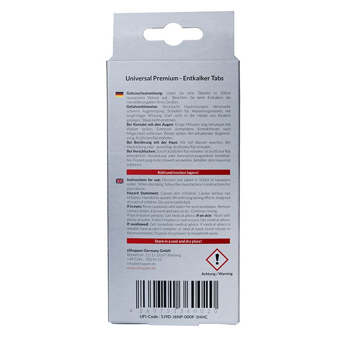 eShoppen 3er Set Entkalker Tabs á 10 Stck.