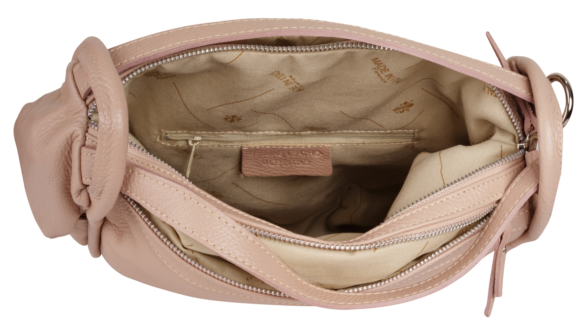 X-Zone Cityrucksack echt Leder, Made in Italy