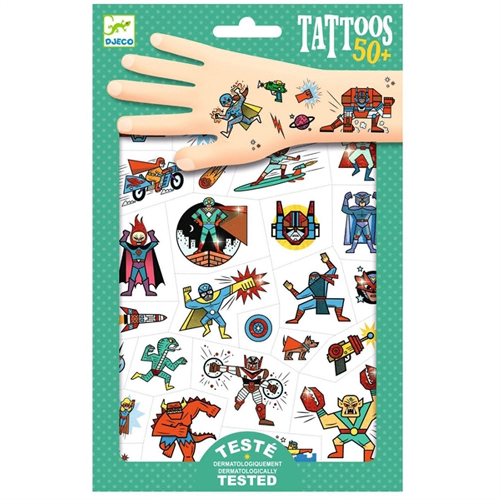 Tattoos Superhelte - Djeco → Luksusbaby.dk